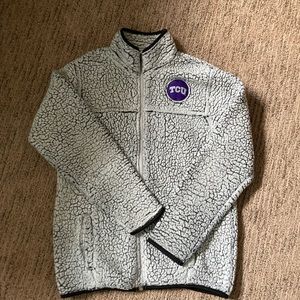 Ladies Sherpa TCU zip up jacket size S